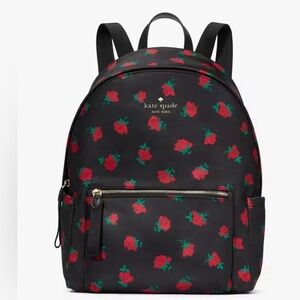 Kate Spade Chelsea Rose Toss Printed Large Backpack NWT style KE436